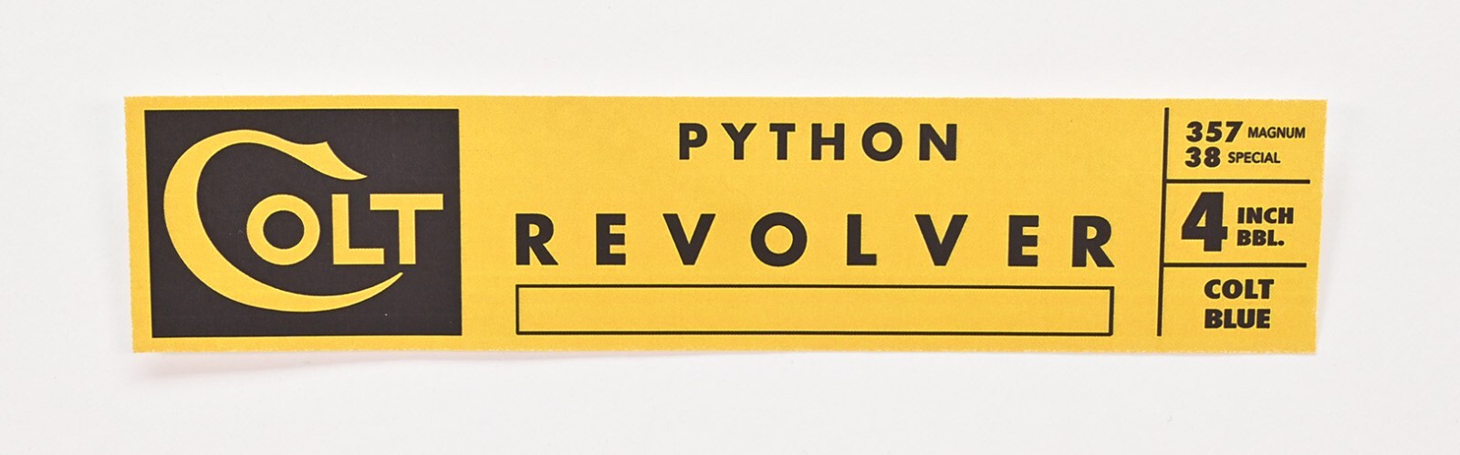 Colt Python 4-6 Inch 1965-1973 2 Piece, Red Interior Box And Paperwork. New