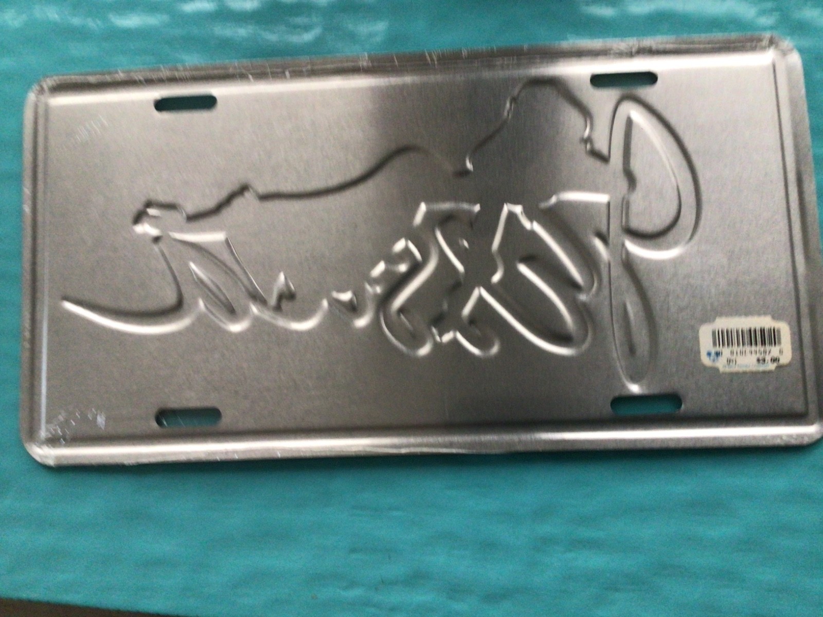 JESSICA RABBIT DISNEY AMBLIN LICENSE PLATE SIGN DISPLAY PROP METAL SEALED