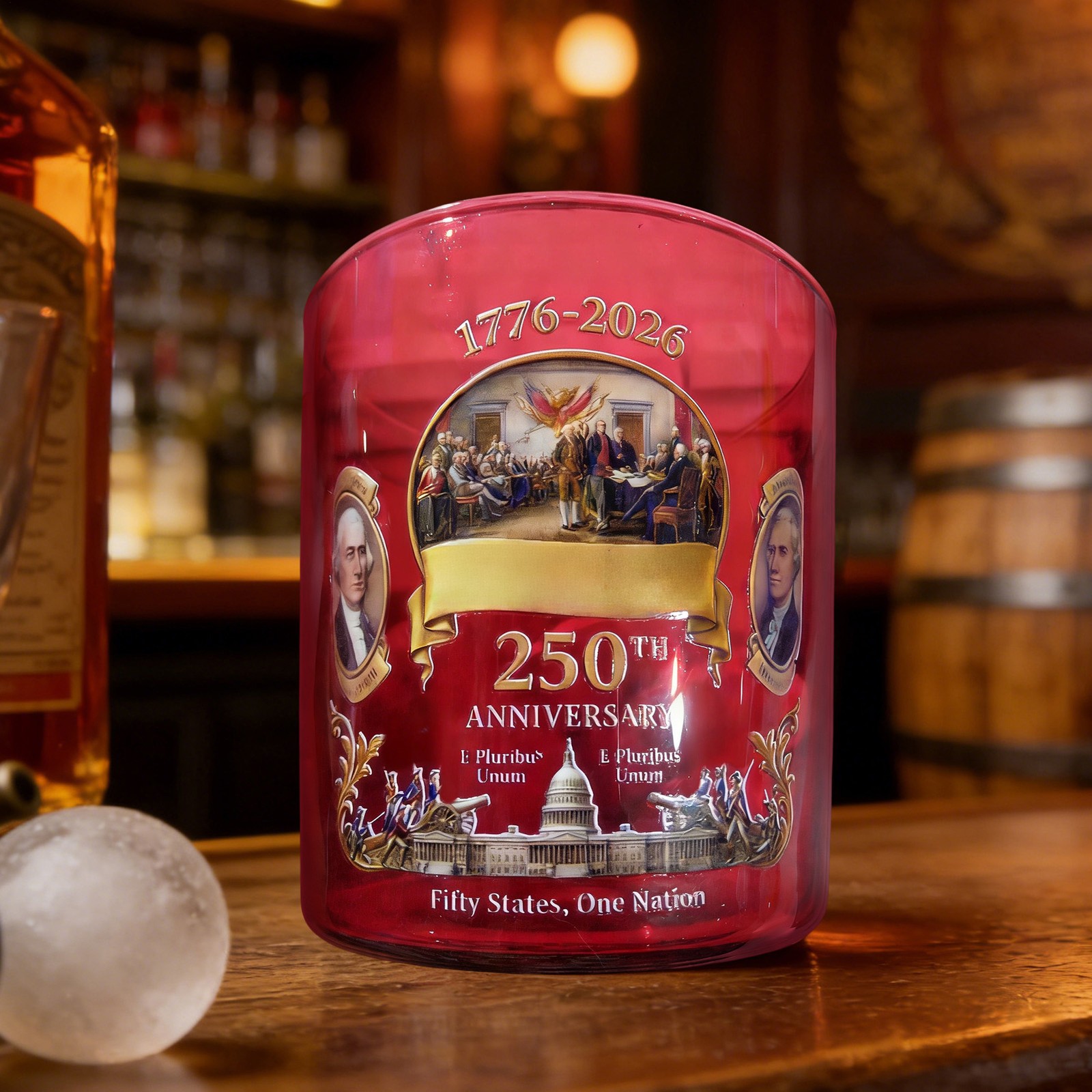 America 250th Anniversary “We The People” Heritage Whiskey Glass