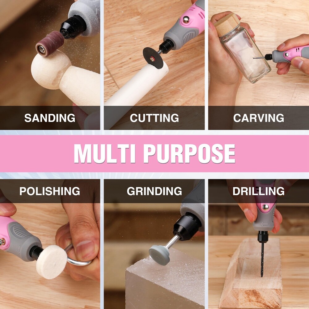 WORKPRO Cordless Rotary Tool Kit 3 Variable Speed Rotary Tool w/71pc Accessories