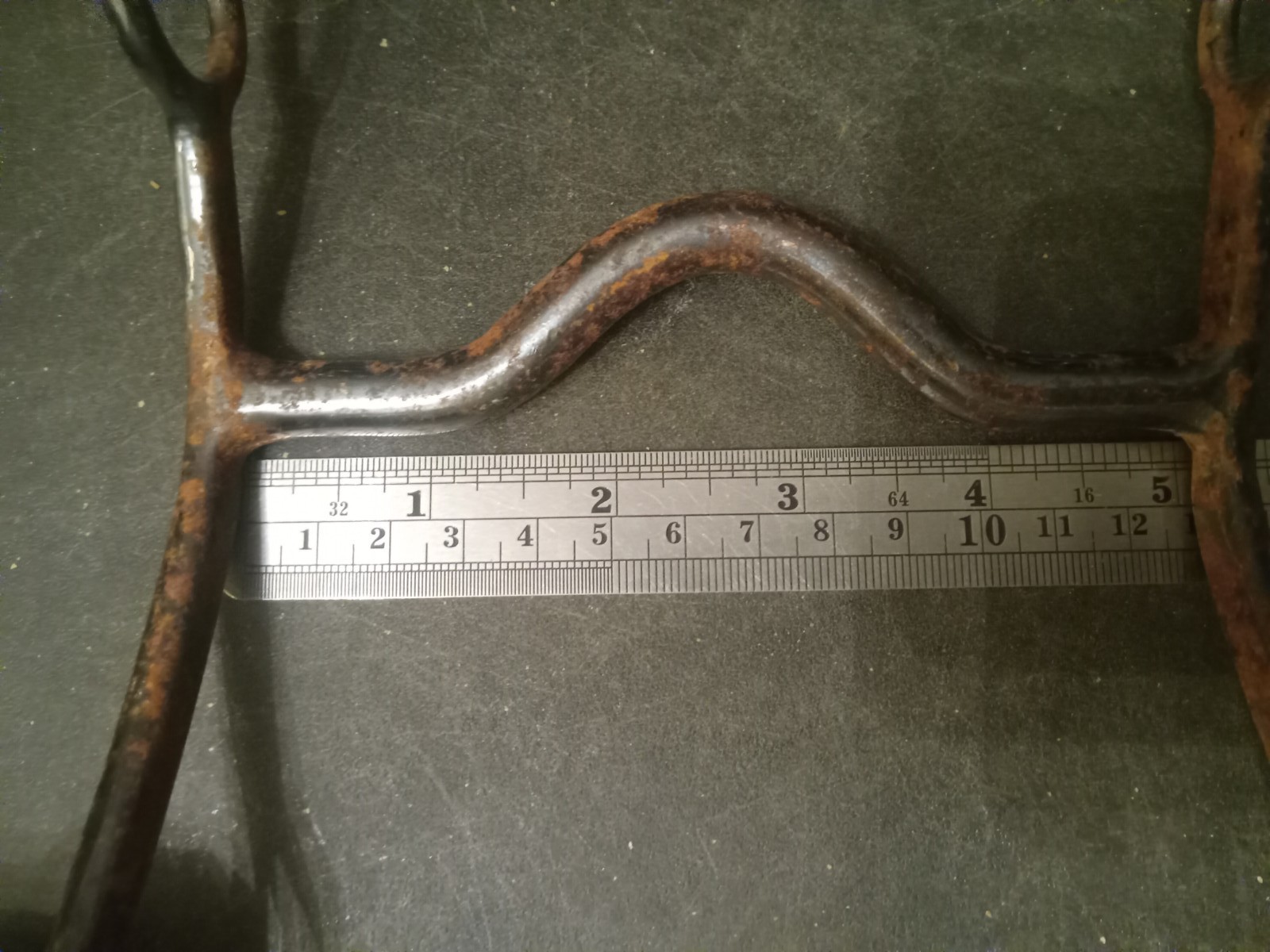 Used c port bit sweet iron 5 in ported mouth curb bit