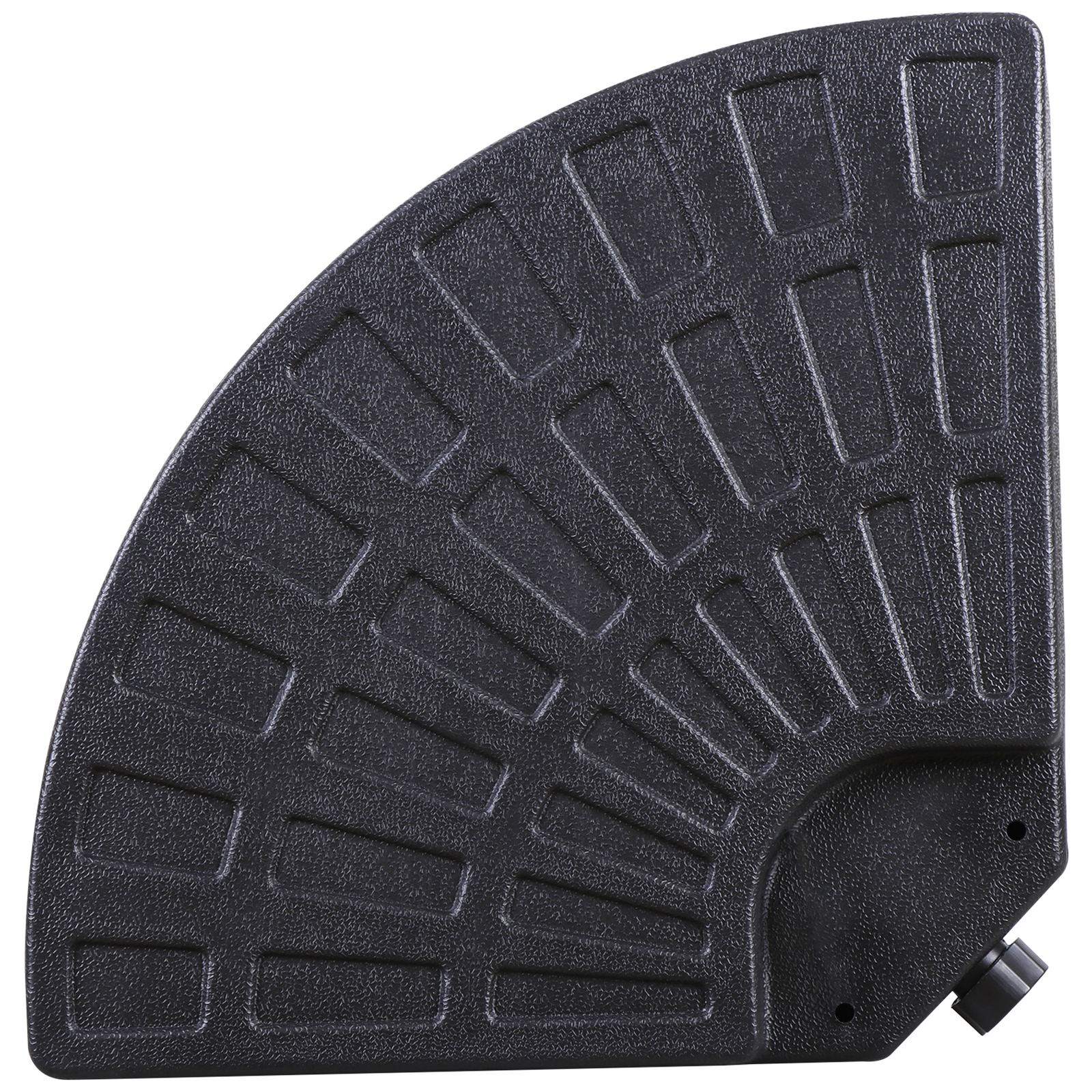 4-Piece Offset Patio Umbrella Circular Base Stand w/ Hooks & Carry Handles