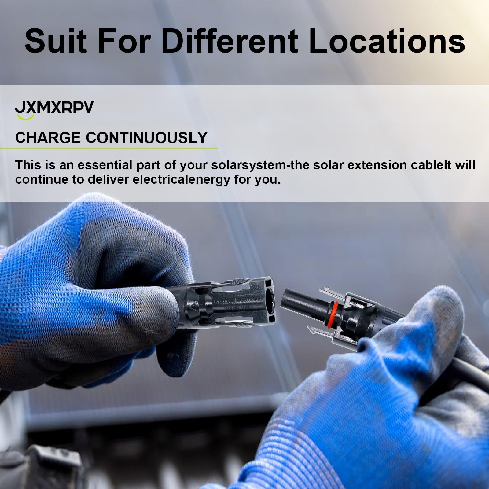 JXMXRPV Solar Extension Cable 20Ft 10AWG, 20FT, Both ends installed