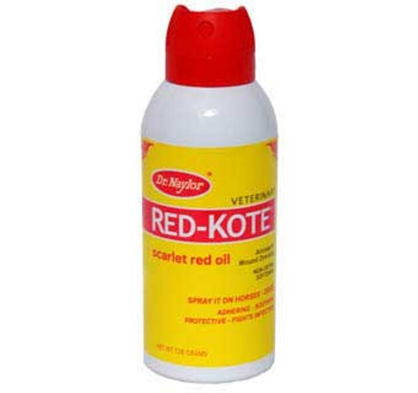 Dr. Naylor Red Kote Aerosol 5 oz Scarlet Red Oil Antiseptic Wound Horses Dogs