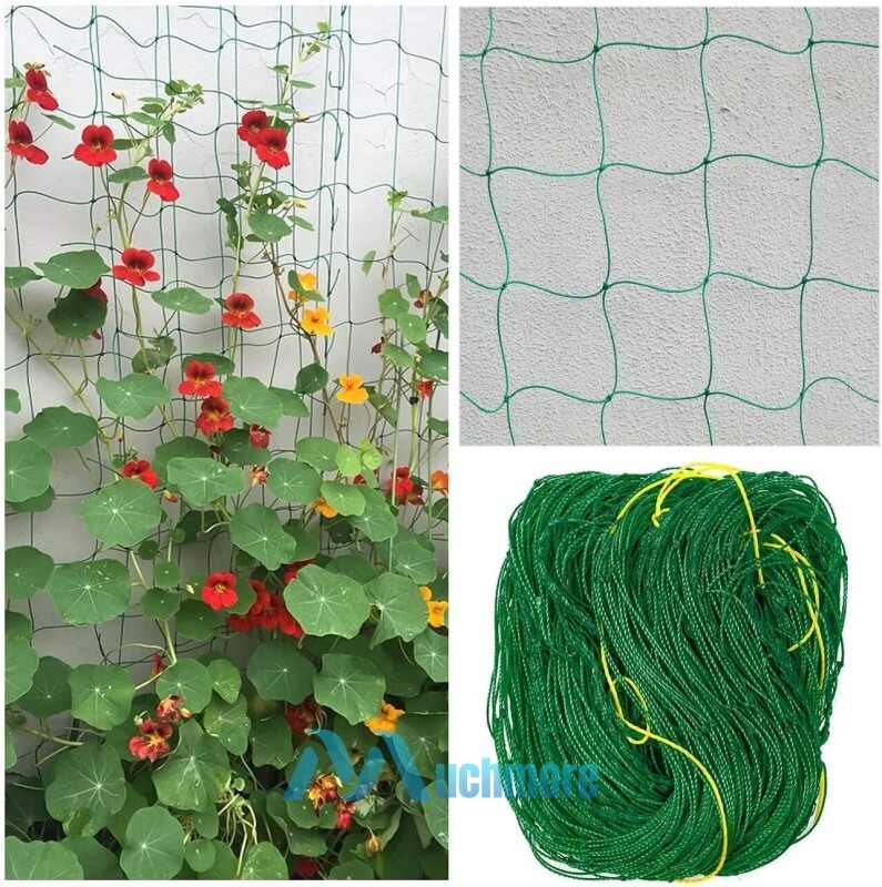 Heavy-Duty Growing Net Garden Trellis Netting for Vine Plants Fruits Flowers Veg