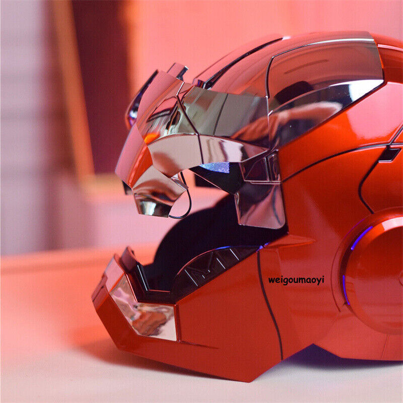 Iron Man 1:1 MK5 Jarvis Deformable Voice Control Wearable Helmet Christmas Mask