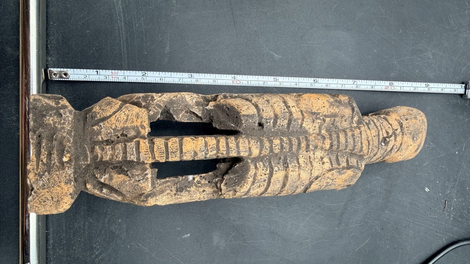 Limestone Carved Exposed Statue From Tula Hidalgo Ojuelos