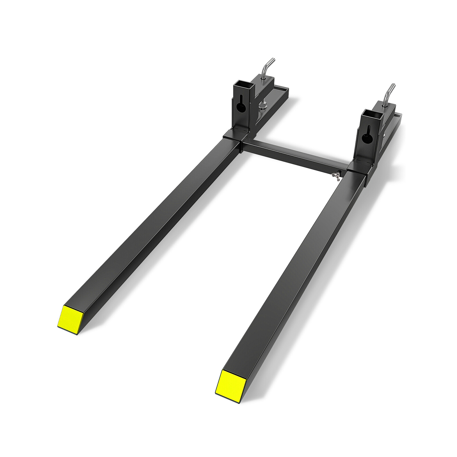 60" Clamp on Pallet Forks 4500lbs for Loader Bucket Tractor with Adjustable Bar