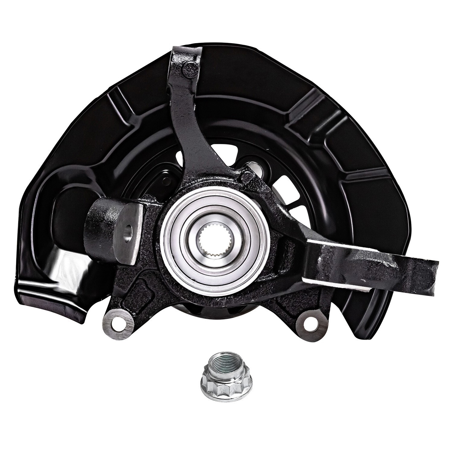 Pair Front Steering Knuckle & Wheel Hub Bearing for 2007 2008-2011 Toyota Camry