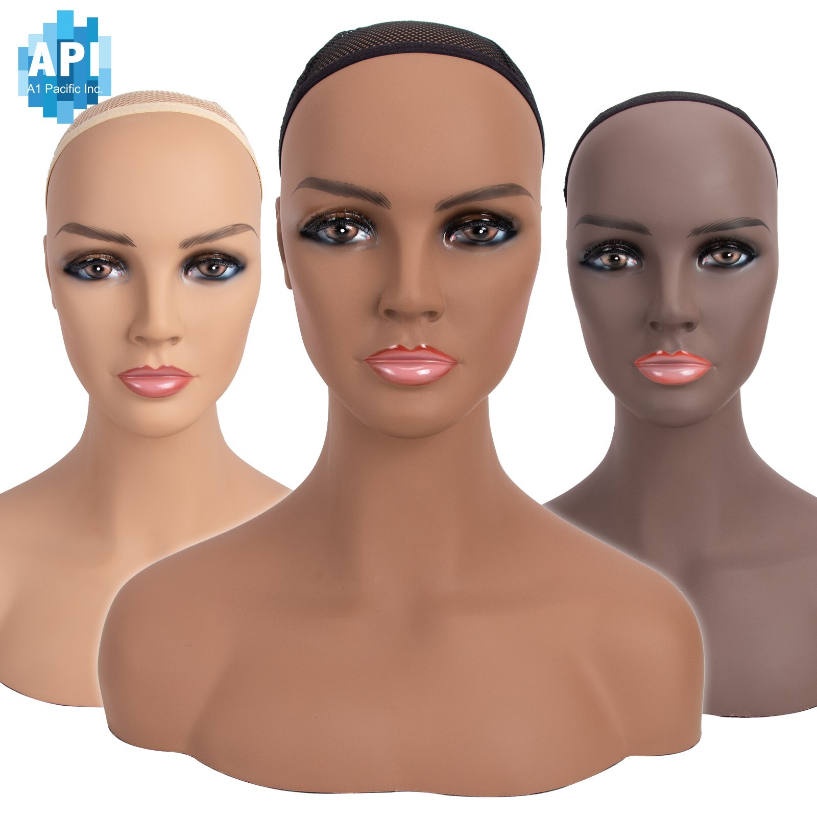 16.5" Realistic Mannequin Wig Head Manikin shoulder Bust Stand Display Hair CM-S