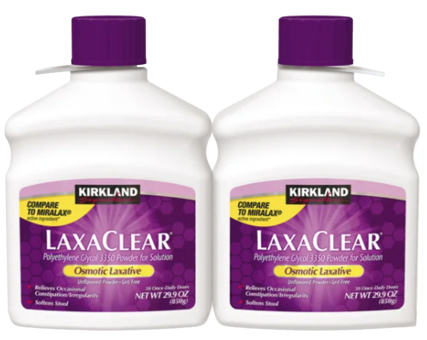 Kirkland Signature LaxaClear - 100 Doses - Compare to MiraLAX - Exp-05/27