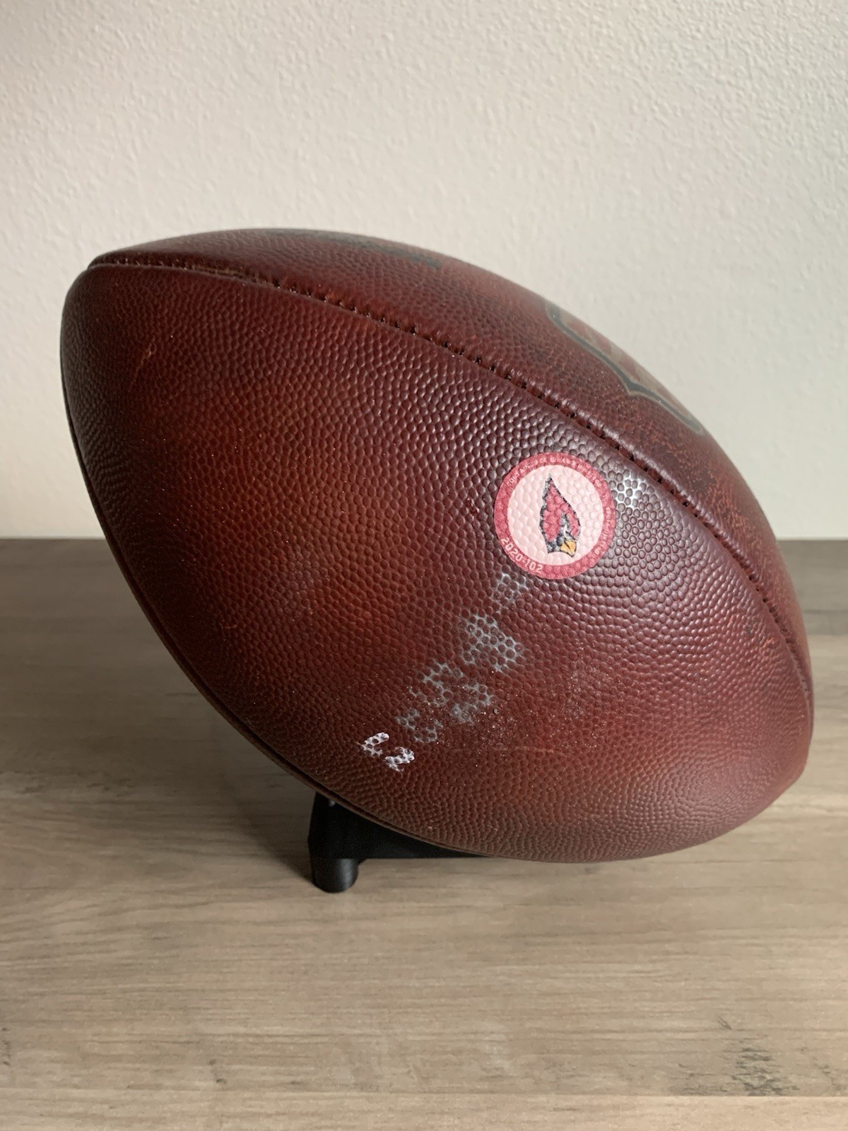 Arizona Cardinals Game Used 2020 NFL Football, Photo matched To Kyler Murray
