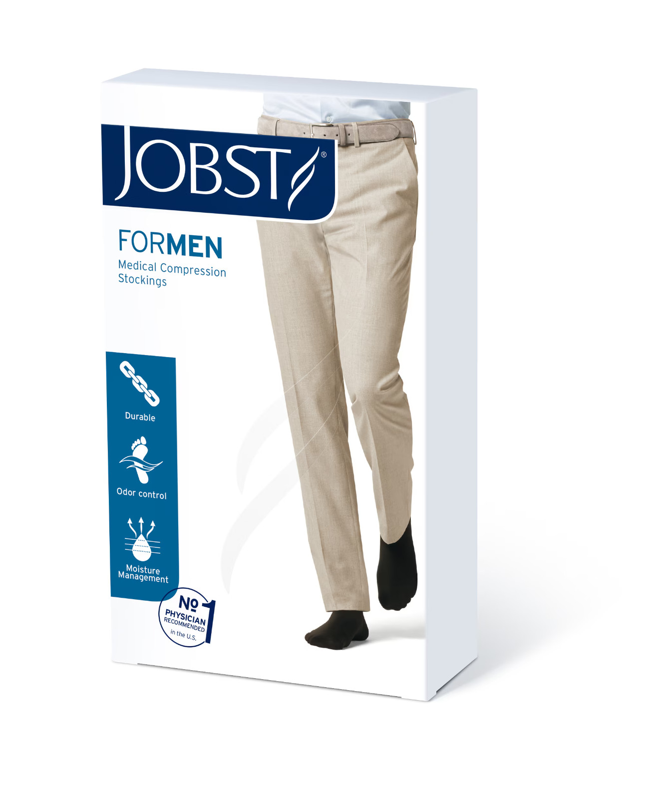 Jobst For Men 15-20 mmHg Thigh Highs CT Compression Socks - All Colors & Sizes