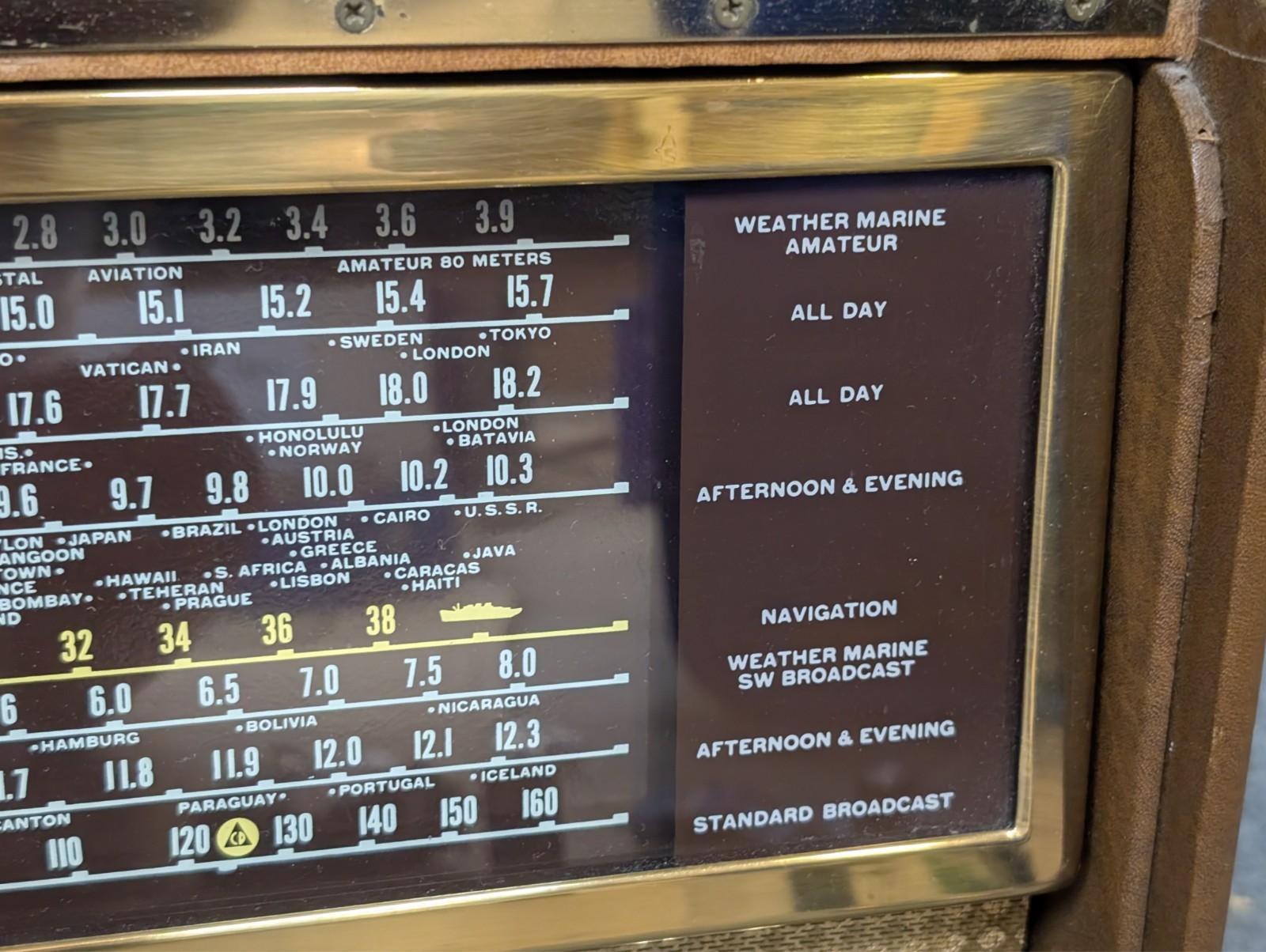Capehart International 88P66BNL PORTABLE MULTIBAND TUBE RADIO - For Parts