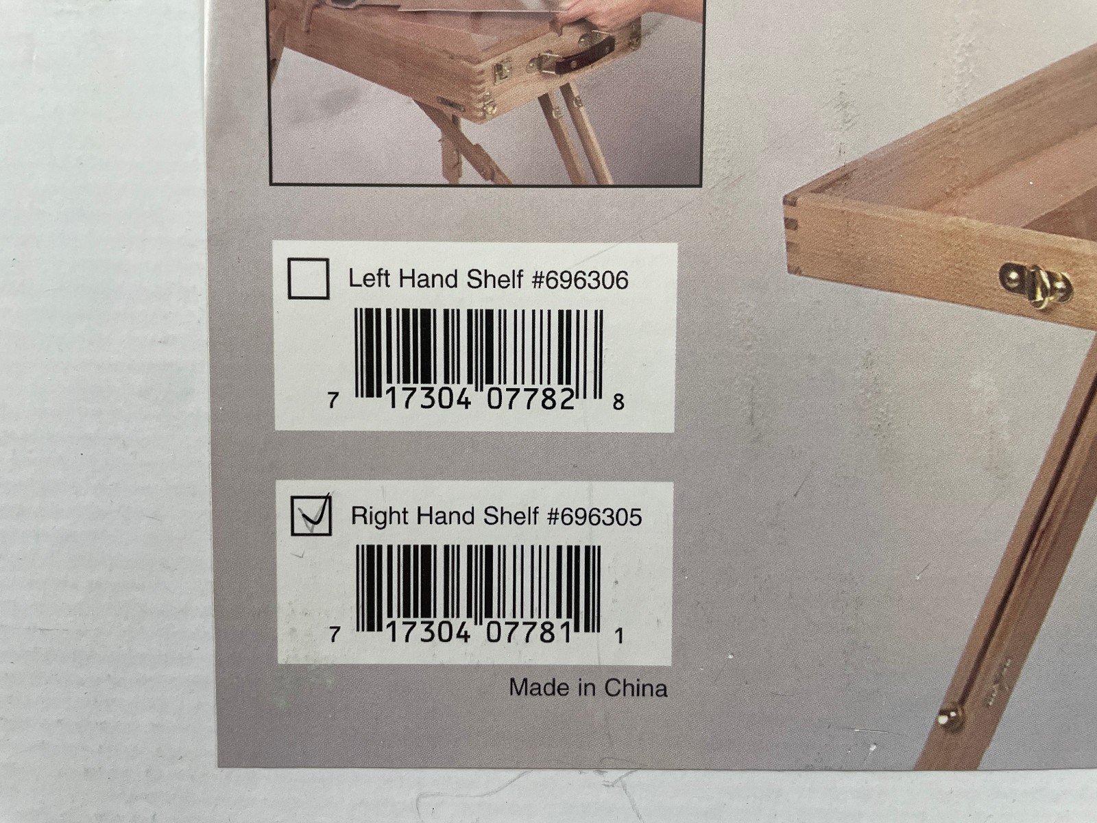 George Henson's Shelf Help By Jack Richeson for French Easel - Right Handed