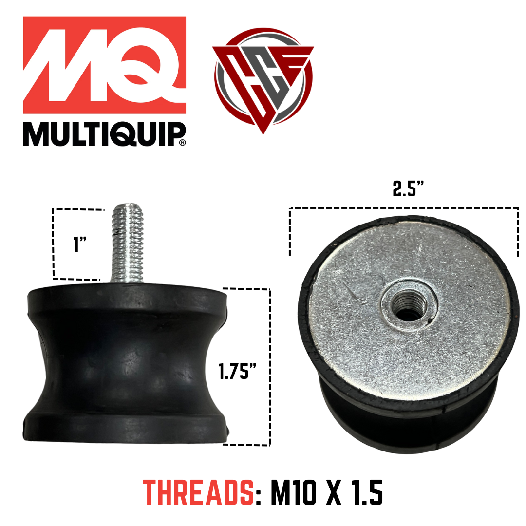 Multiquip/Mikasa Plate Compactor Shockmount Set of 4 for MVC88 (939010230)