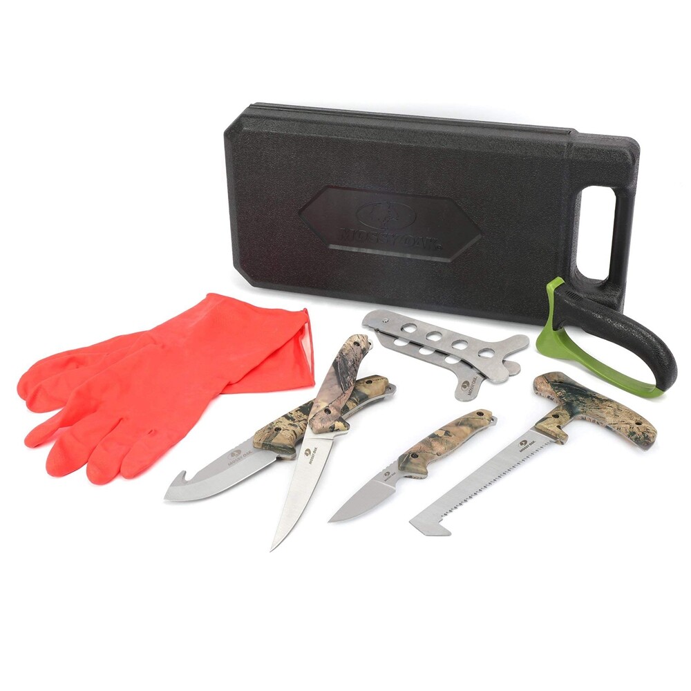 Outdoor Hunting Field Dressing Kit Caping Knife Wood & Bone Saw Gut Hook Skinner