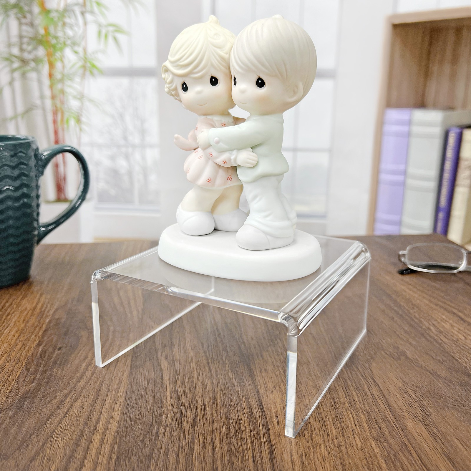 Plymor Clear Acrylic Short Square Display Riser, 2.5" H x 5" W x 5" D