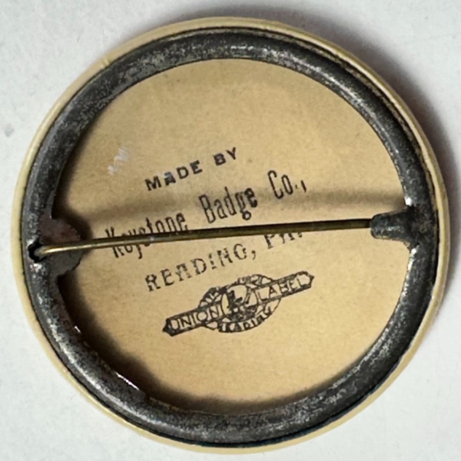 c1910s Veteran Firemen's Assn Hartford CT 1.75" Celluloid Pinback