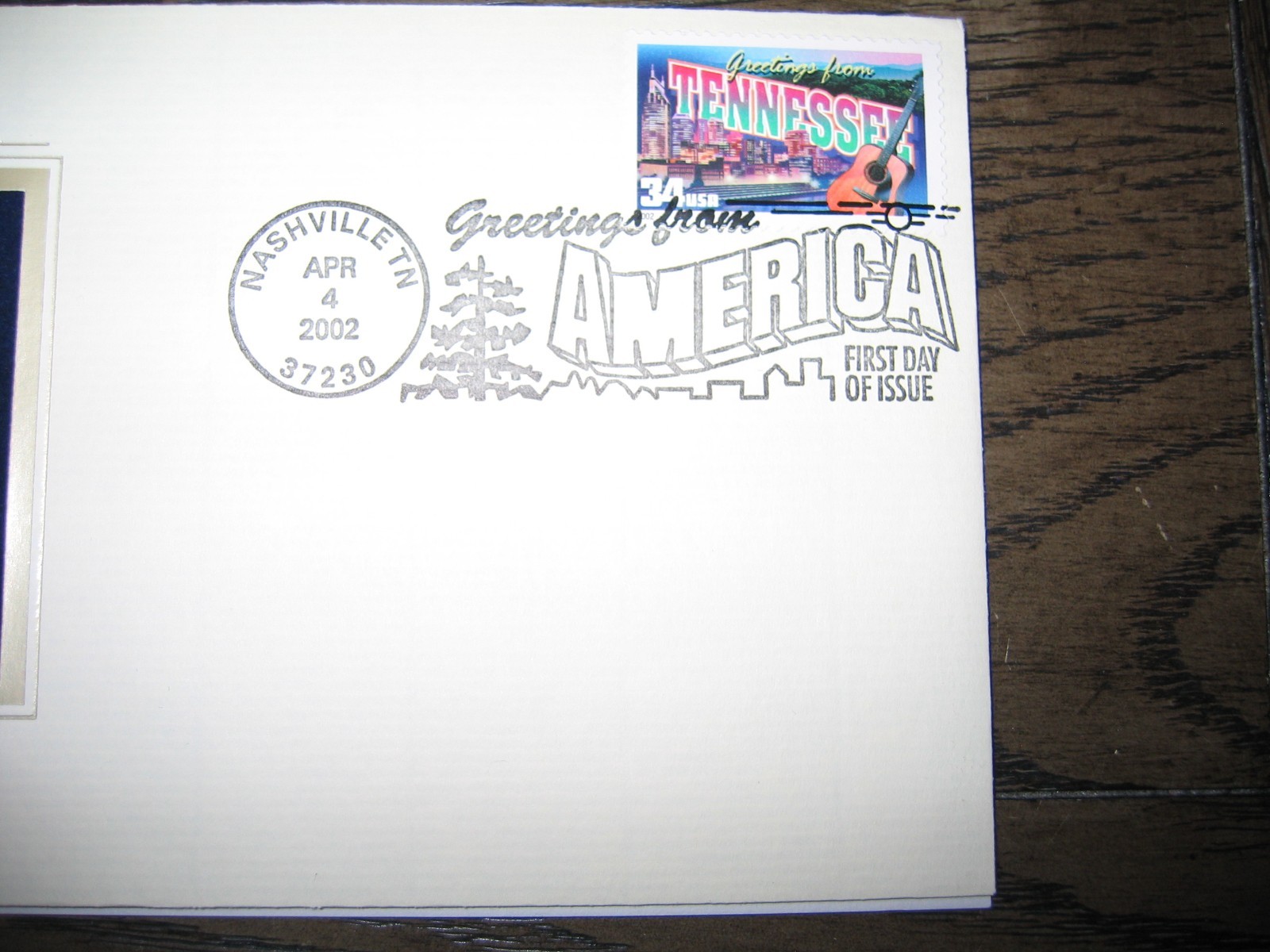 2002 TENNESSEE Greetings From America replica Gold Stamp Golden COVER