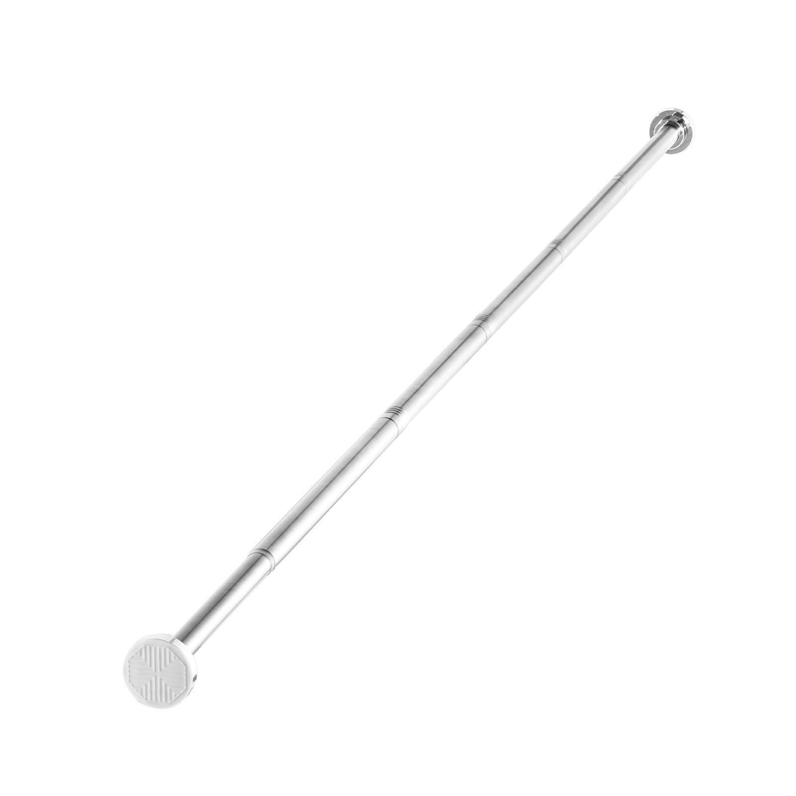 Uimoso Adjustable Tension Shower Rod, 28-76 in, Stainless Steel, Silver