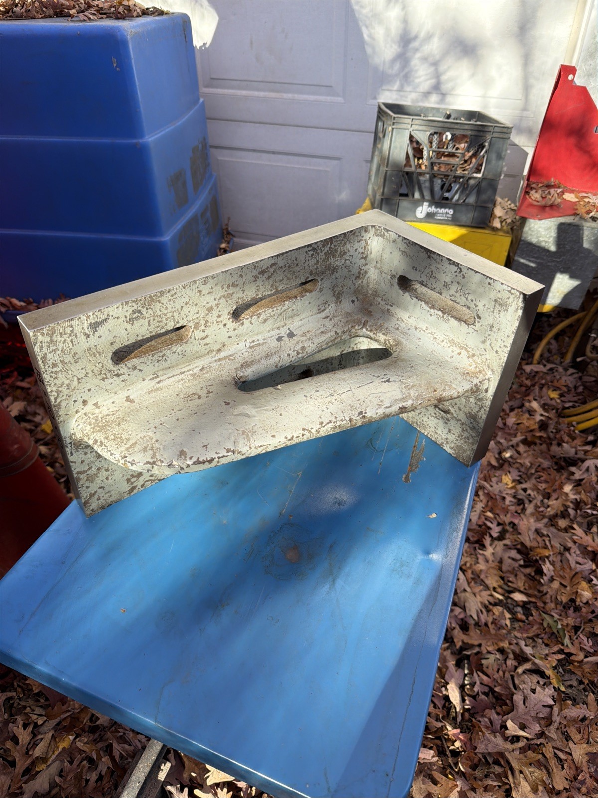 18 X 10 X 10 Slotted Webbed Angle Plate Milling Machine Set Up Fixture Jig Bore