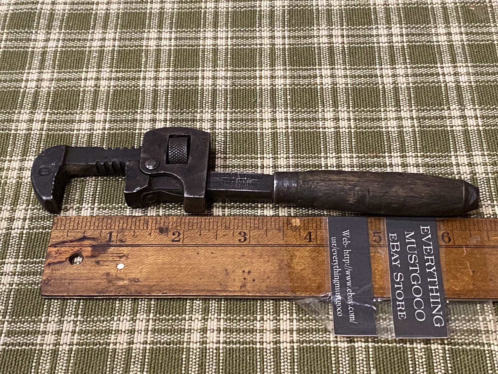 Stillson Wrench By Moore Drop Forging No. 6 6” Springfield Mass USA Antique