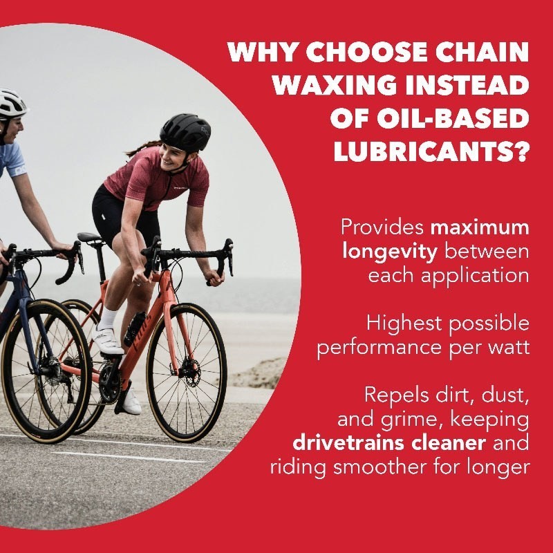 Silca Chain Waxing System Portable Bike Chain Waxing Kit Wax Melter Stand Cable