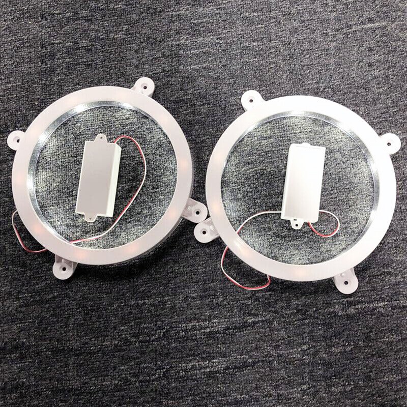 2pcs Cornhole LED Night Lights 6" Cool White Corn Hole Bean Bag Toss Board Lamp