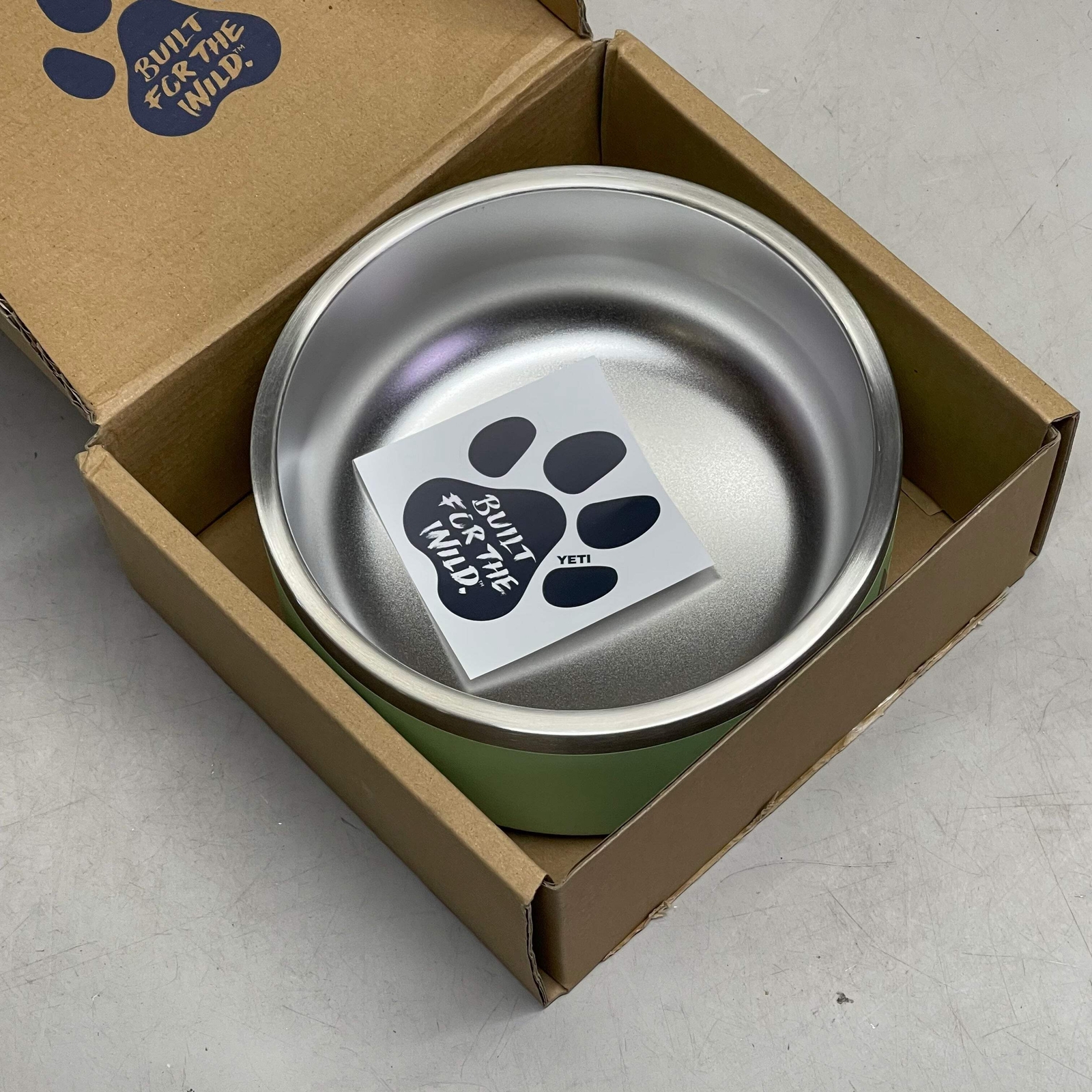 YETI Boomer Dog Bowl *HAS "CINTAS" Branding* 4 Cup (32 oz) Key Lime 4550