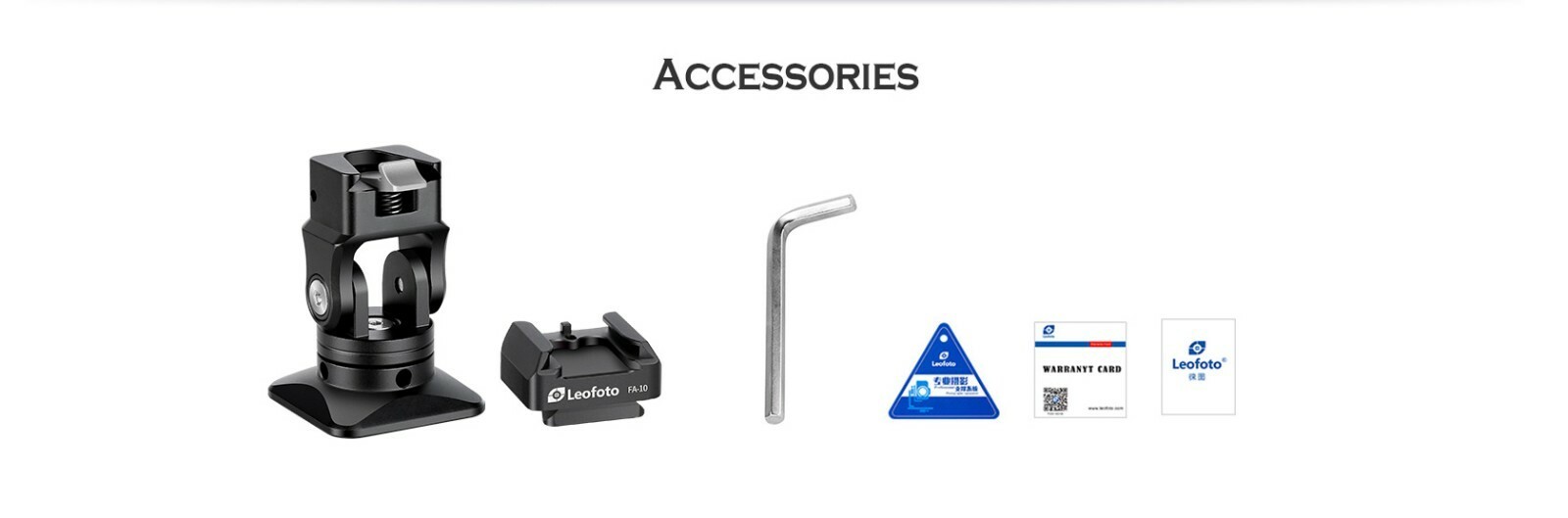 Leofoto FA-14+FA-10 Kit QR Tilting & Pivoting Flash Adapter