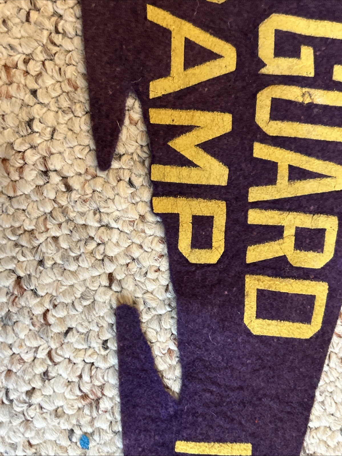 Vintage National Guard State Camp 1939 Pennant WWII Preparation