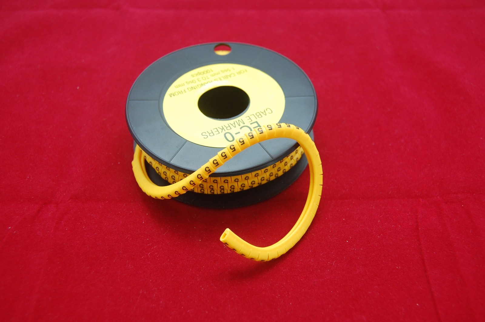 10000PCS For 1.5-3mm2 wire EC-0 Cable Markers Number 0-9 soft PVC 10 Rolls