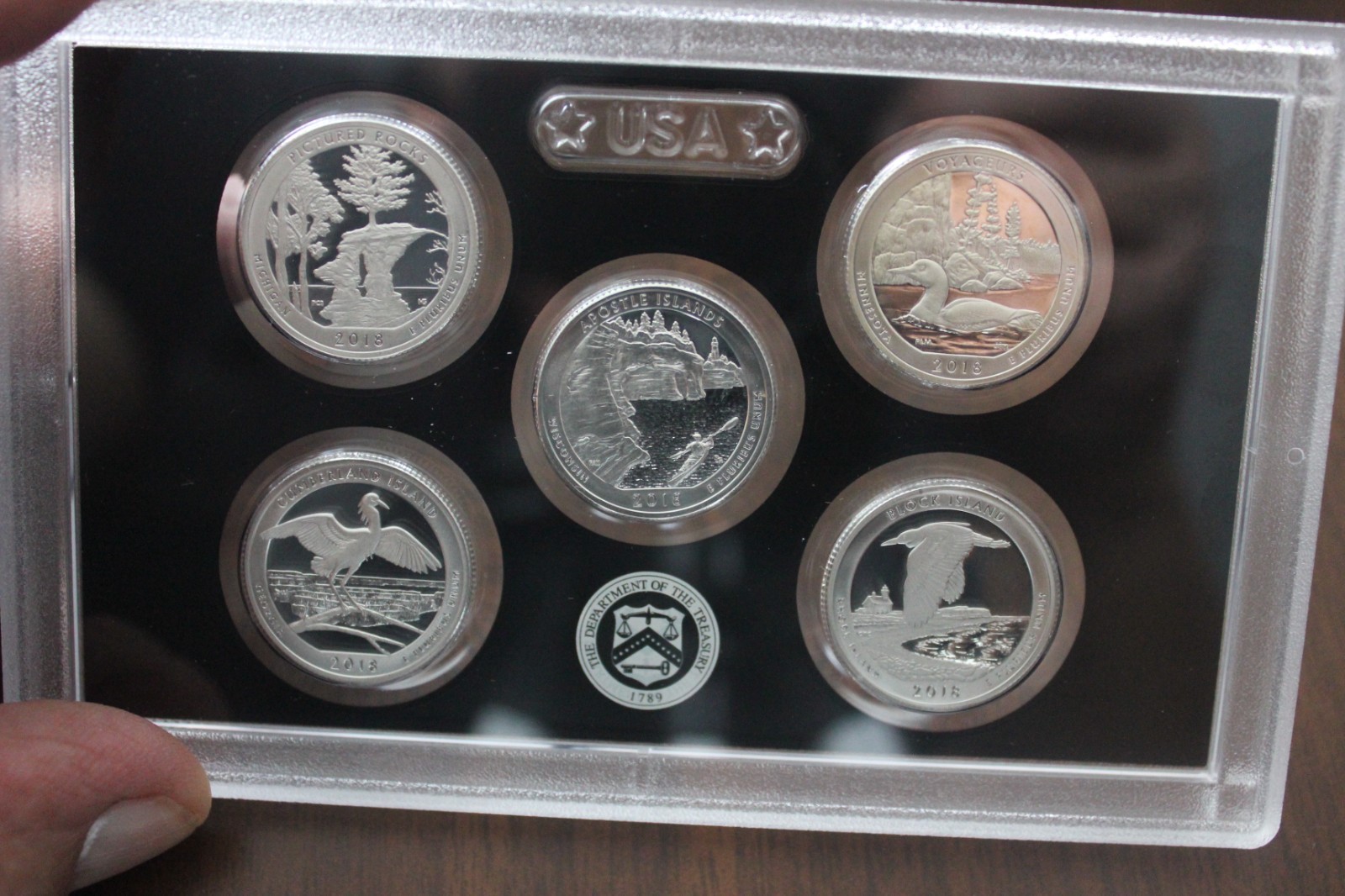 2018 UNITED STATES 10 COIN SILVER PROOF SET AND COLA