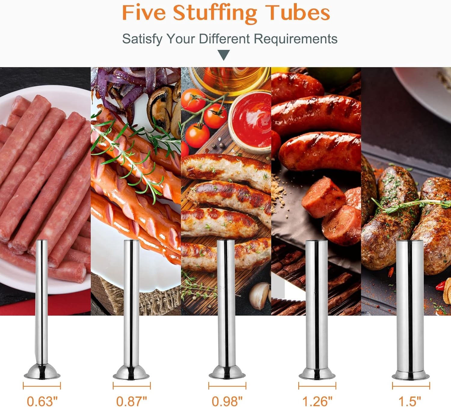 Electric Sausage Stuffer Maker 10L /15.4LBS Meat Filler Machine Stainless Steel