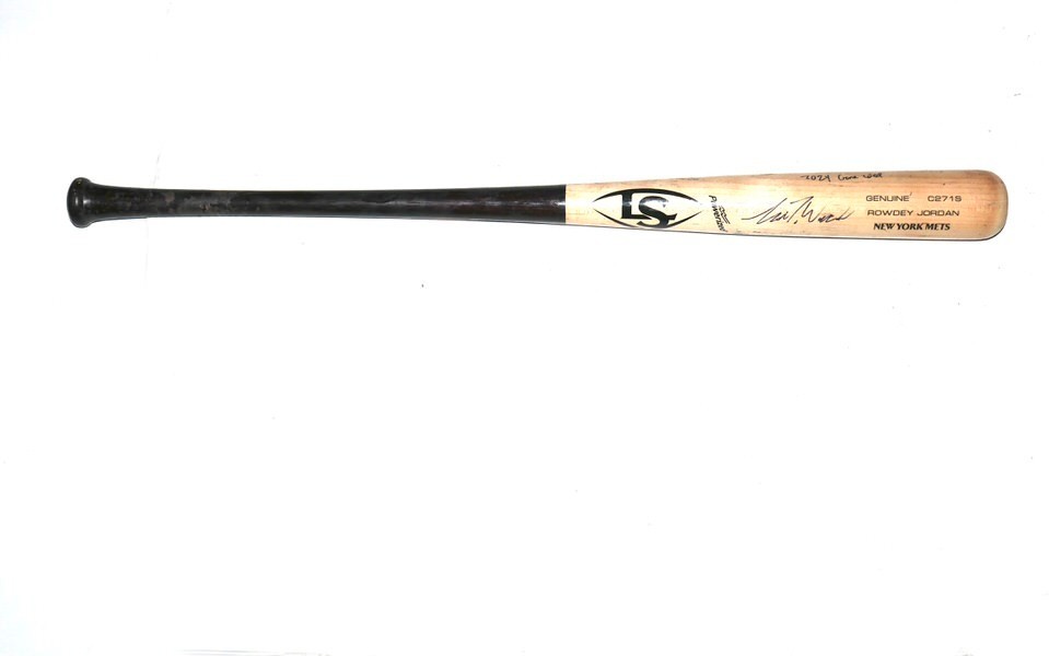 LUKE WADDELL GWINNETT STRIPERS GAME USED LOUISVILLE SLUGGER C271S BAT BRAVES