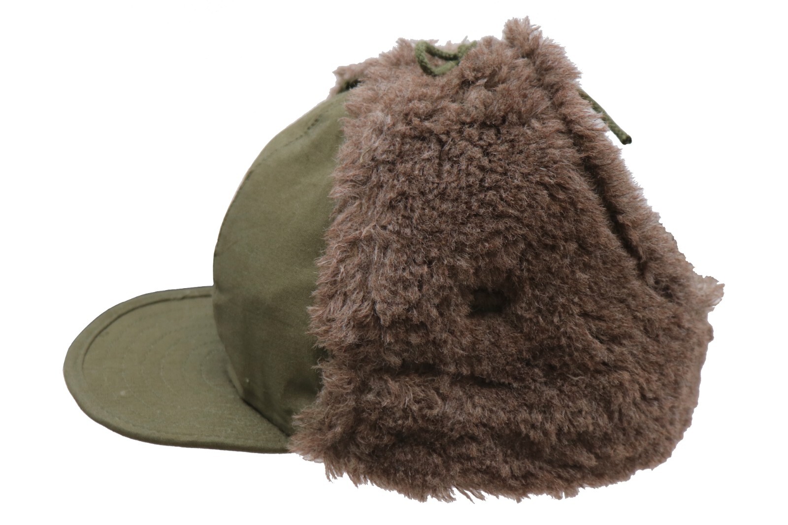 Size 7 1/4 - US Military M-1951 Korean War Era OD Pile Cap M51 Cold Weather MQ1