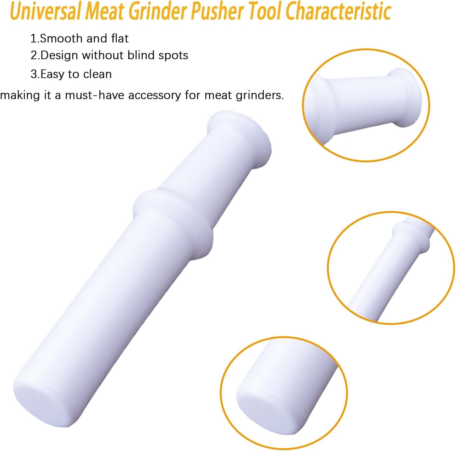 Meat Grinder Plunger for Kitchenaid, Lem and other brands,Universal Meat Grinder