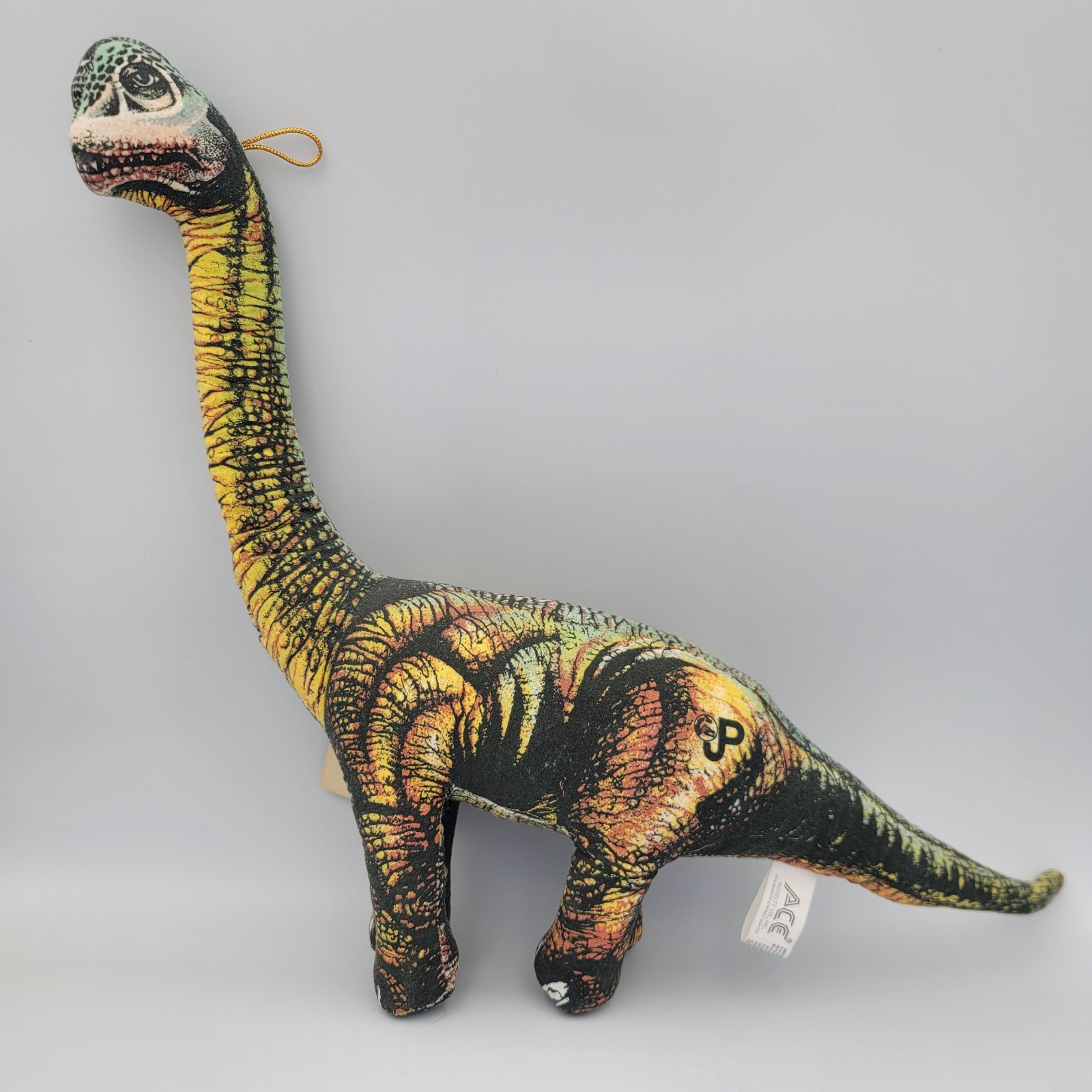 Vintage 1992 Jurassic Park Brachiosaurus 15” Plush Toy by Ace Novelty JP Tag