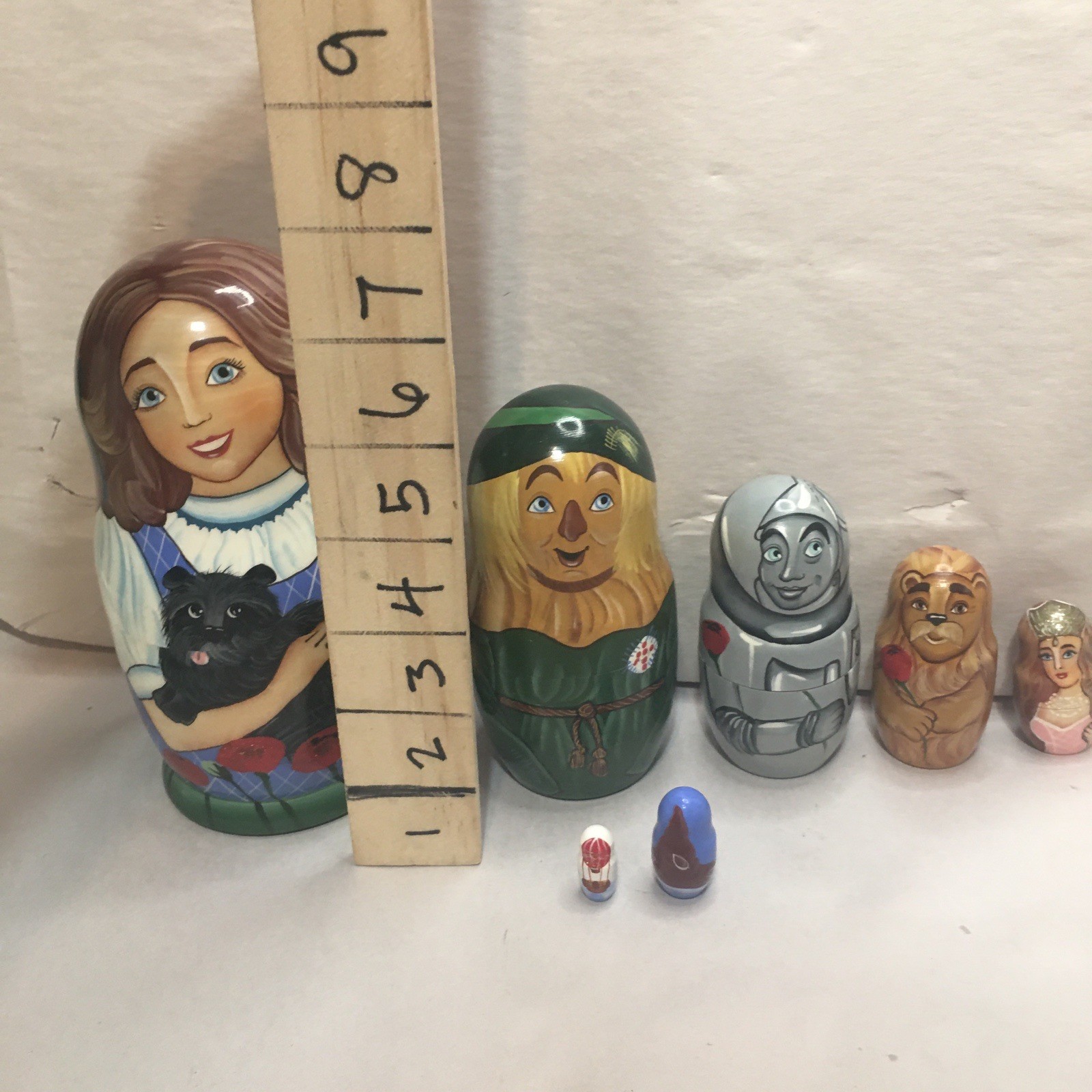 Wizard of Oz Golden Cockerel Collection Russian Nestling Dolls Signed by Artist