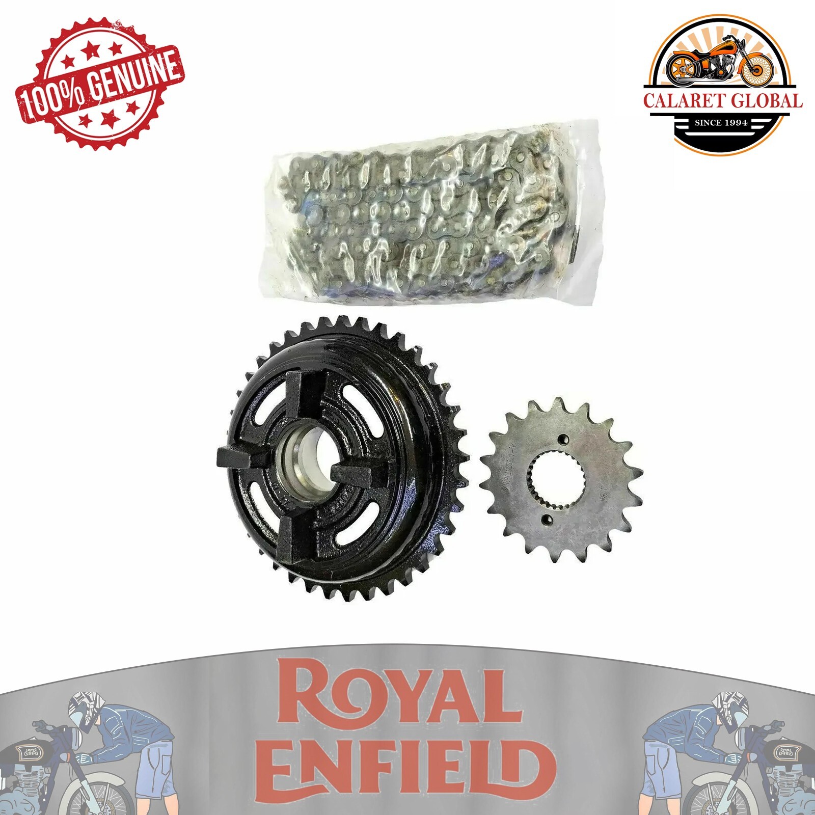 Fit For Royal Enfield classic 500 bullet 500 chain & sprocket kit 597462
