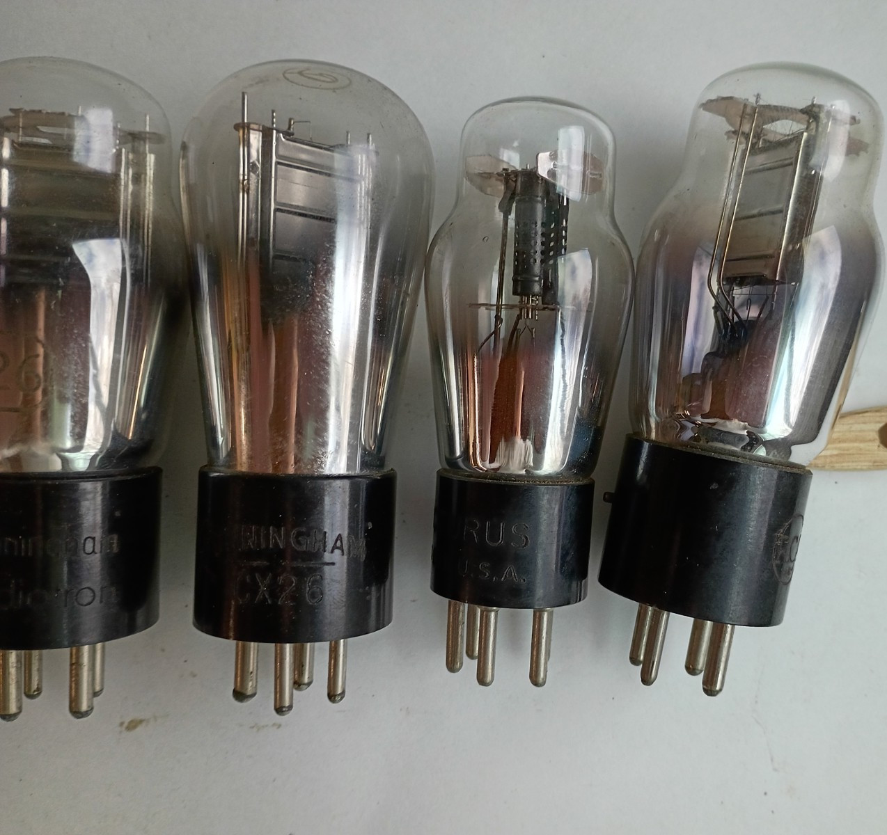 8 Tube Complement From A 1928 Atwater Kent Model 44 Radio - See Description