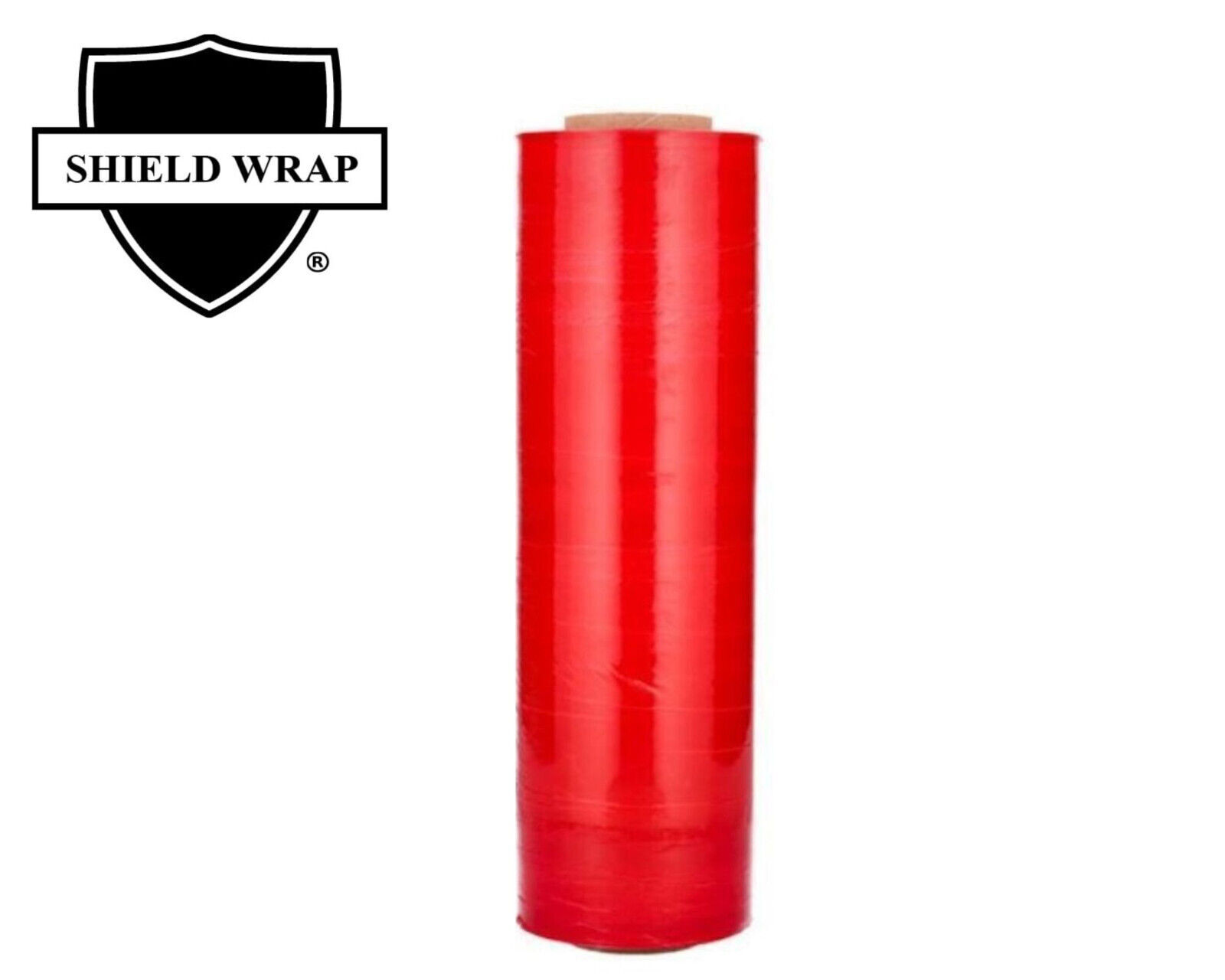 1 Roll 18" x 1500' (80 Gauge) Bundling Stretch Film Hand Shrink Wrap, Dark Red
