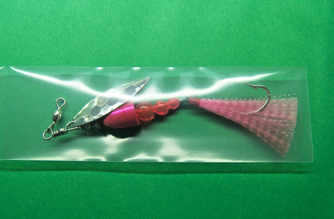 Trout Salmon Steel head Spinner Pink .35 Ounce 9 Grams 1/0 single Hook New USA