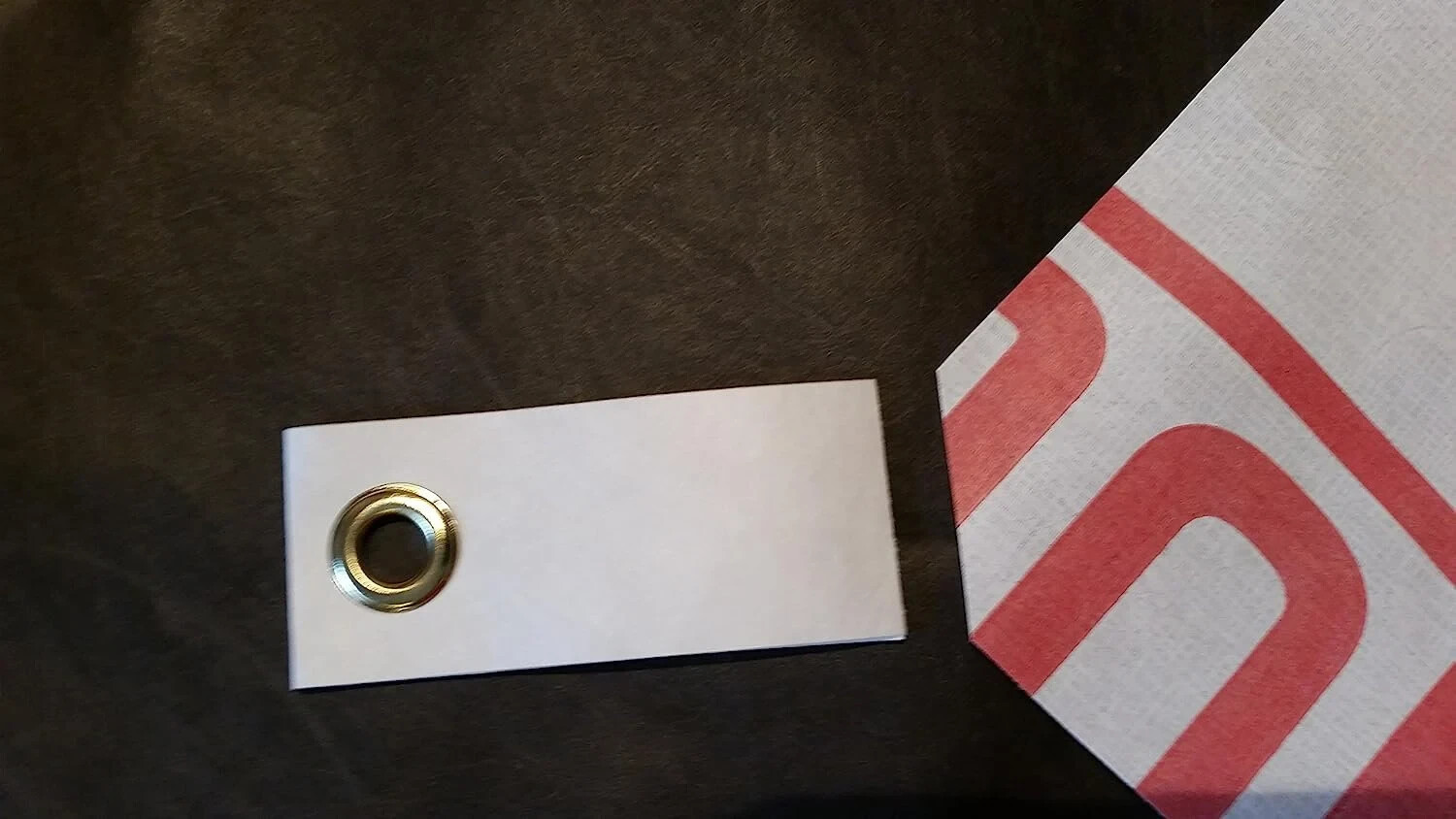 4 - Peel & Stick Grommet Tabs w/ Cords for Tyvek Homewrap Tent Footprint sheets