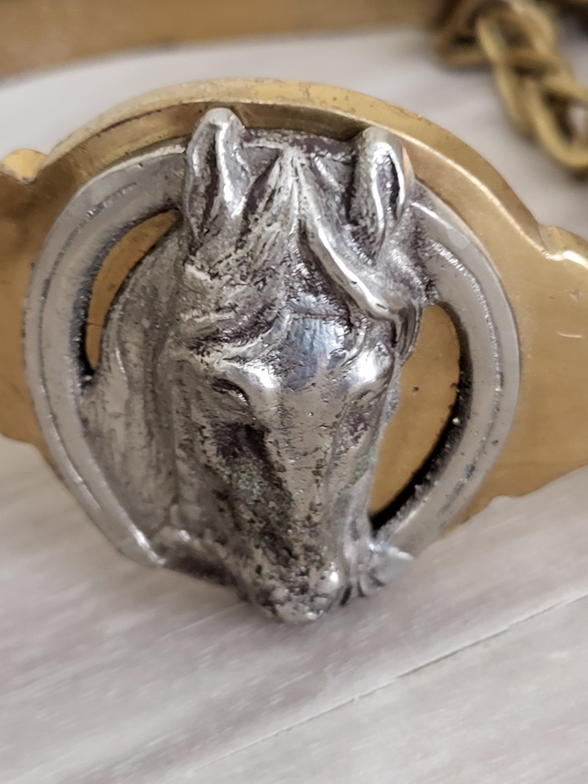 HERCULES BRONZE SPURS Horse Head Star