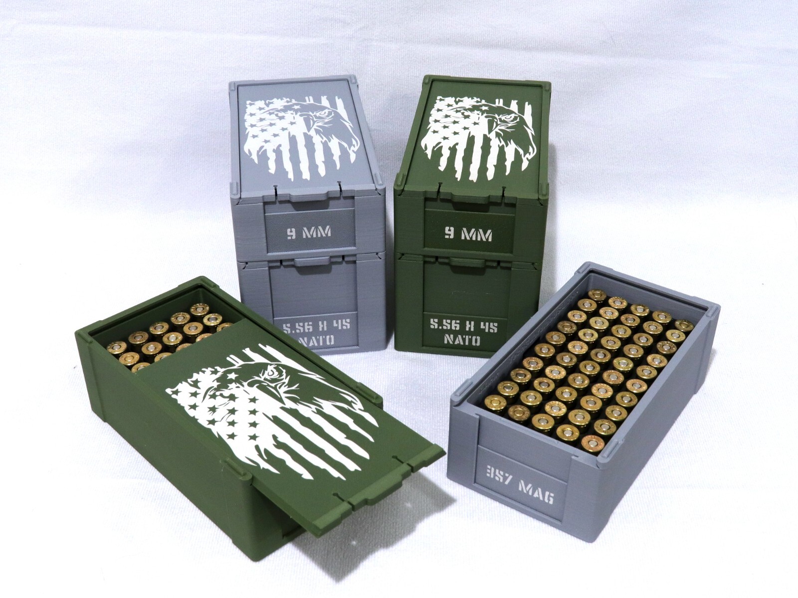 Stackable Ammo Boxes - US Eagle - No Live Ammo!