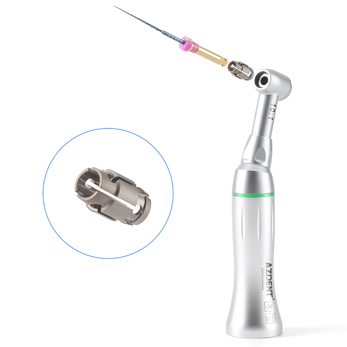 AZDENT Dental Endo Reciprocating Handpiece 10:1 Contra Angle /Endo Rotary Files