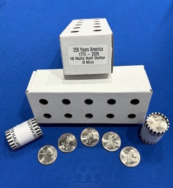 10 Roll set of Mint 2026 Half Dollar Denver - Free Shipping