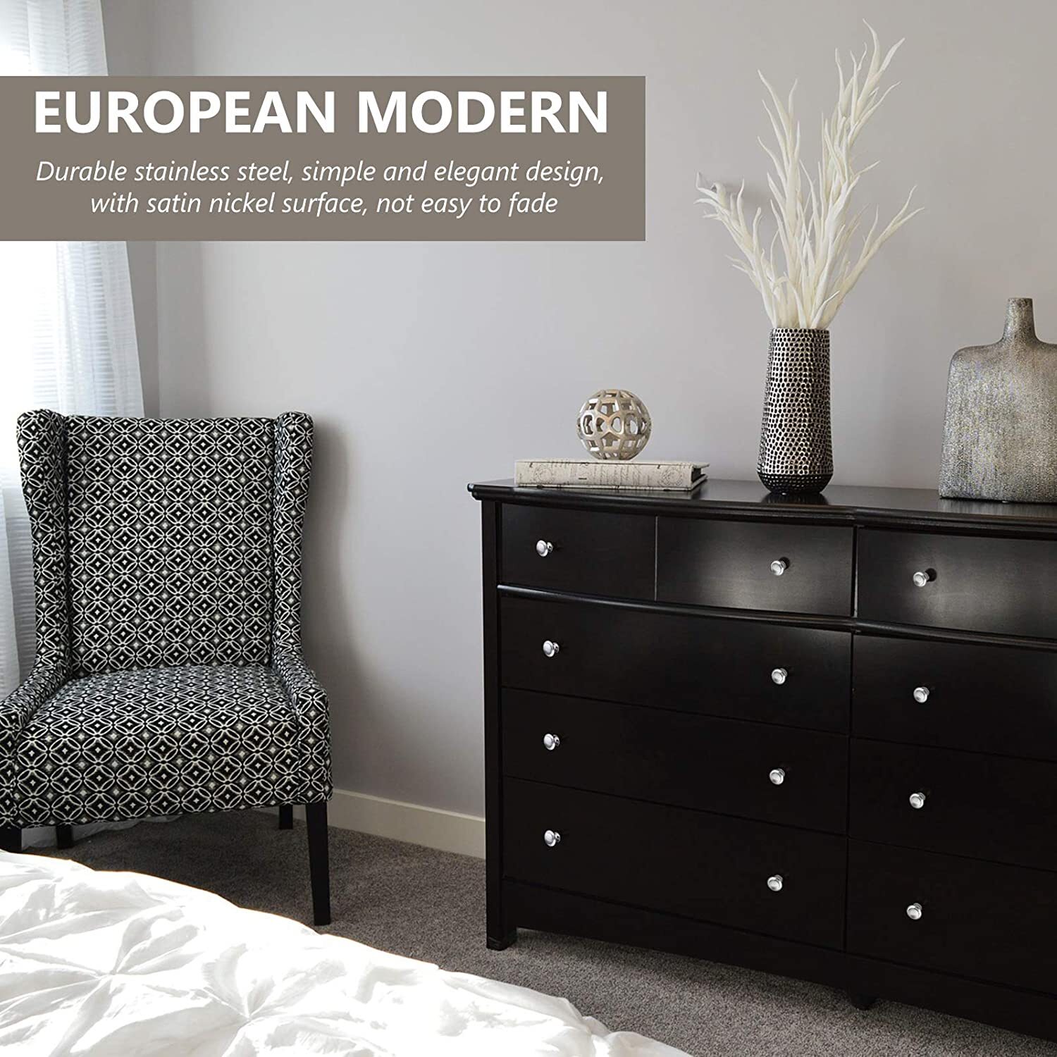 Lot Stainless Steel Door Knobs Cabinet Handles Cupboard Drawer Kitchen Pulls